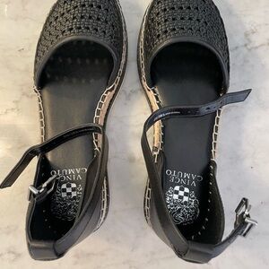 Vince Camuto Black Woven Espadrilles